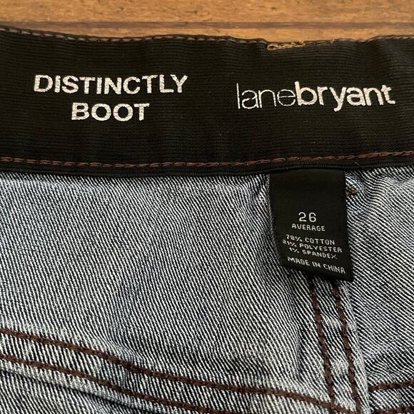 Lane Bryant Jeans Womens Sz 26 Denim Average Distintly Boot STRETCH A53 - Picture 9 of 10
